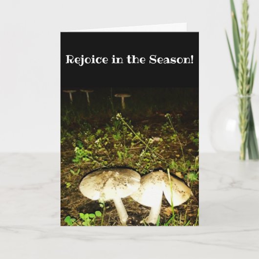 Carte de Pâques "Champignons" (Devant)