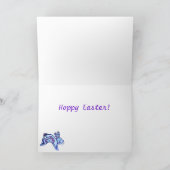 Carte de Pâques Chasse aux œufs du Lapin de Pâques (Intérieur)