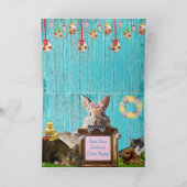 Carte de Pâques - Chats et Lapins (Intérieur)