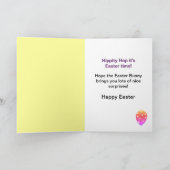 Carte de Pâques colorée spéciale nièce (Intérieur)