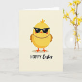 Carte de Pâques Cool Bird (Fleur jaune)