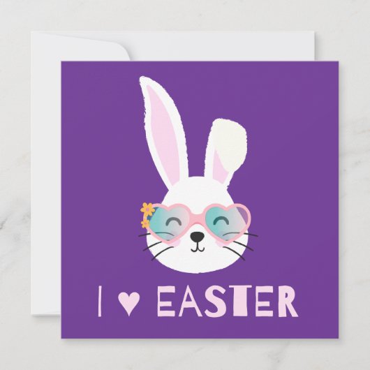 Carte de Pâques Cool Bunny Love (Devant)