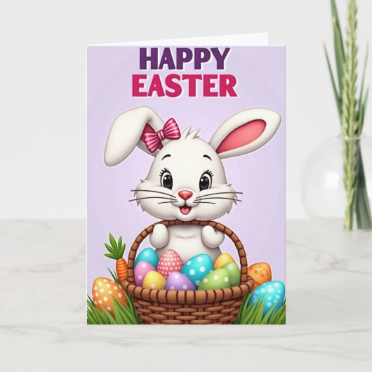 Carte de Pâques créature joyeuse de printemps (Devant)
