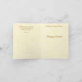 Carte de Pâques--Croix franciscaine (Intérieur)