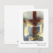 Carte de Pâques Cross & Lilies (Devant / Derrière)