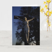 Carte de Pâques "Crucifiée" (Fleur jaune)