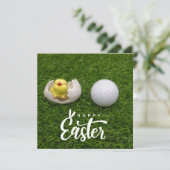 Carte de Pâques de golf pour golfeur (Debout devant)