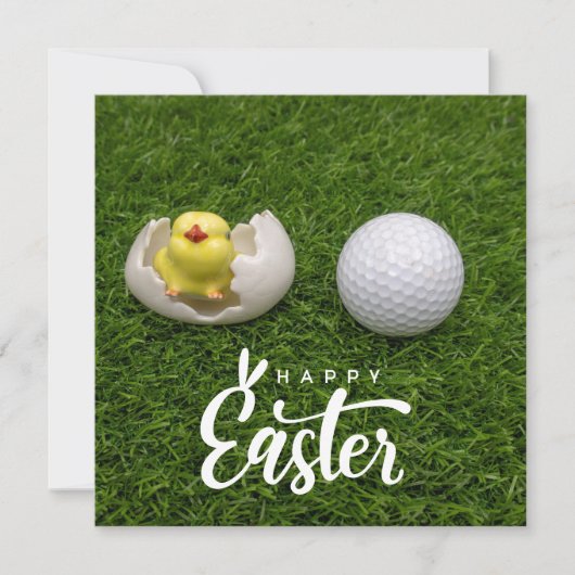 Carte de Pâques de golf pour golfeur (Devant)