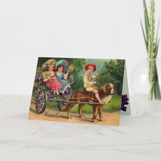 Carte de Pâques de la parade victorienne (Devant)