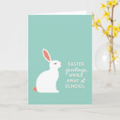 Carte de Pâques de l'école du Gentil Lapin (Fleur jaune)