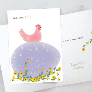 Carte de Pâques de Maman à enfant adulte