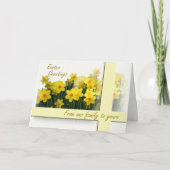 Carte de Pâques - de notre famille au vôtre (Devant)