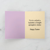 Carte de Pâques de petite-fille (Intérieur)