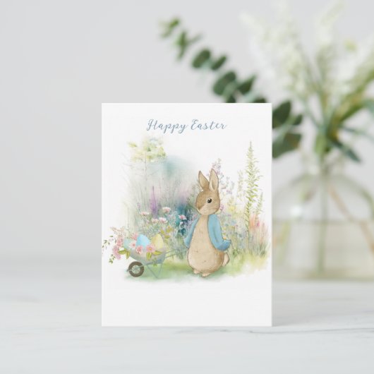 Carte de Pâques de Pierre Lapin (Debout devant)