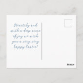 Carte de Pâques de Pierre Lapin (Dos)