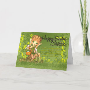 Carte de Pâques de soeur - le centaure mignon avec