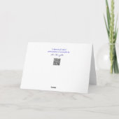 Carte de Pâques de Violets Bleus de Lavande (Dos)