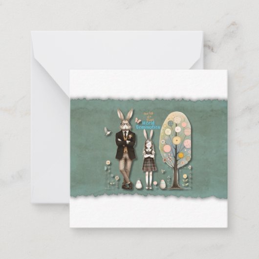 Carte de Pâques - Domination mondiale, un œuf à la (Devant)