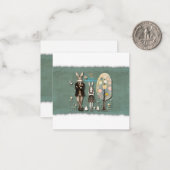 Carte de Pâques - Domination mondiale, un œuf à la (Devant/Arrière en situation)