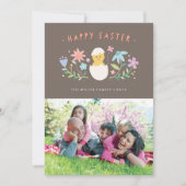 Carte de Pâques éclos - Chocolat (Devant)