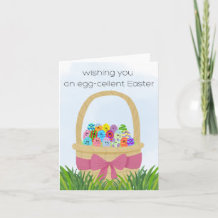 Carte de Pâques Egg-cellente