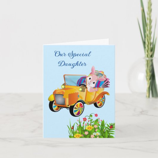 Carte de Pâques - Fille spéciale (Devant)