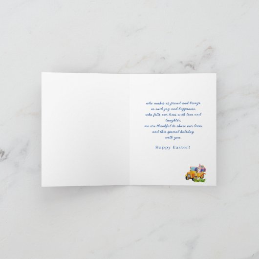 Carte de Pâques - Fille spéciale (Intérieur)