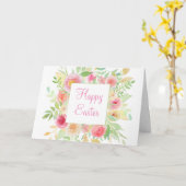 Carte de Pâques Fleurs Aquarelle (Fleur jaune)