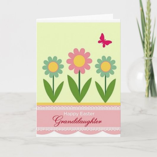 Carte de Pâques florale pastel (Devant)