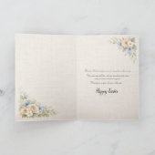 Carte de Pâques florale vintage (Intérieur)