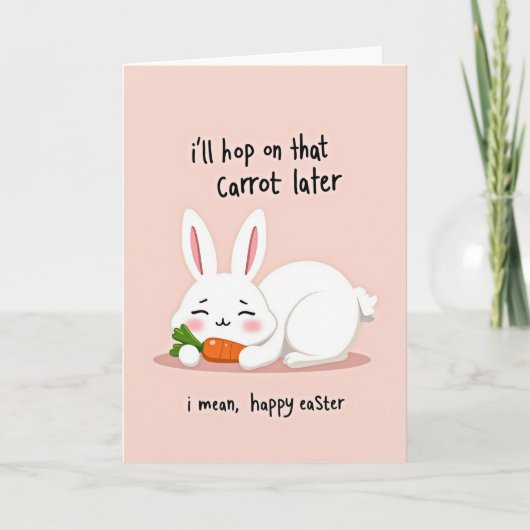 Carte de Pâques Funny Bunny (Devant)