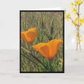 Carte de Pâques Golden Poppies 3 (Fleur jaune)