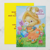 Carte de Pâques Grandsons personnalisée (Devant / Derrière)