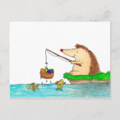 Carte de Pâques Hérisson joyeuse par Nicole Janes (Devant)