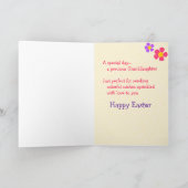 Carte de Pâques heureuse à ma petite-fille (Intérieur)