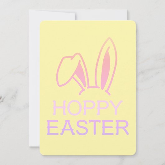 Carte de Pâques Hoppy Hare Pastel (Devant)
