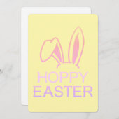 Carte de Pâques Hoppy Hare Pastel (Devant / Derrière)