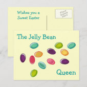 Carte de Pâques Jelly Bean Queen (Devant / Derrière)