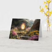 Carte de Pâques Jésus Ressuscité (Fleur jaune)
