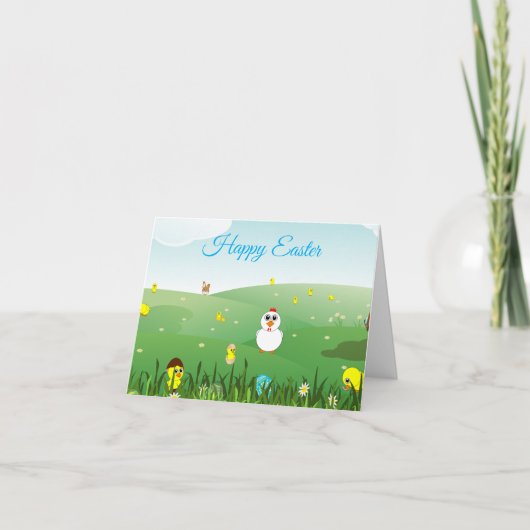 Carte de Pâques joyeuse (Devant)