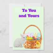 Carte de Pâques joyeuse (Dos)