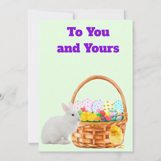 Carte de Pâques joyeuse (Dos)