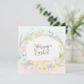 Carte de Pâques joyeuse (Debout devant)