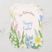 Carte de Pâques joyeuse (Devant / Derrière)