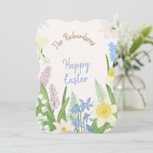 Carte de Pâques joyeuse (Debout devant)