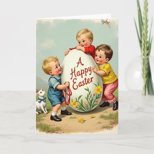 Carte de Pâques Joyeuse Fête (Devant)