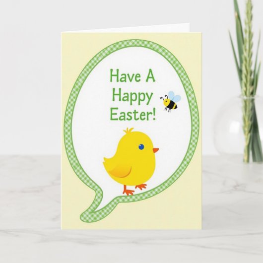 Carte de Pâques Joyeuse Fowl Spring (Devant)