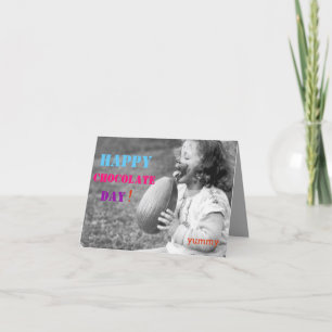 Carte de Pâques - Joyeuse journée de chocolat !