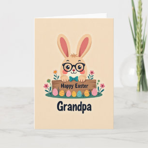 Carte de Pâques joyeuse pour grand-père