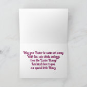 Carte de Pâques joyeuse pour un enfant (Intérieur)